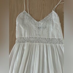 Zara white flowy dress